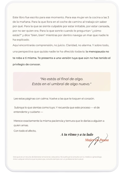 Comprende tu menopausia